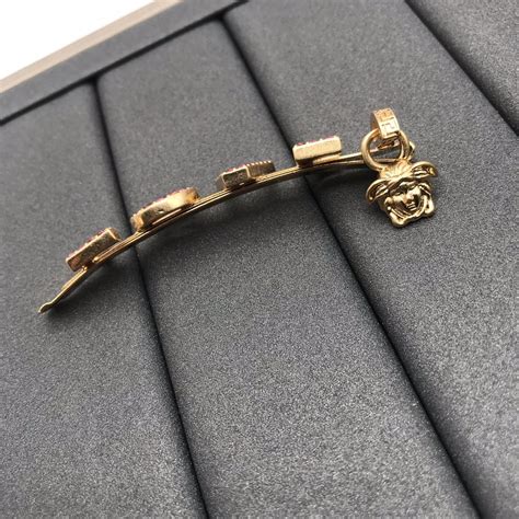 versace brooch replica|versace hair pin.